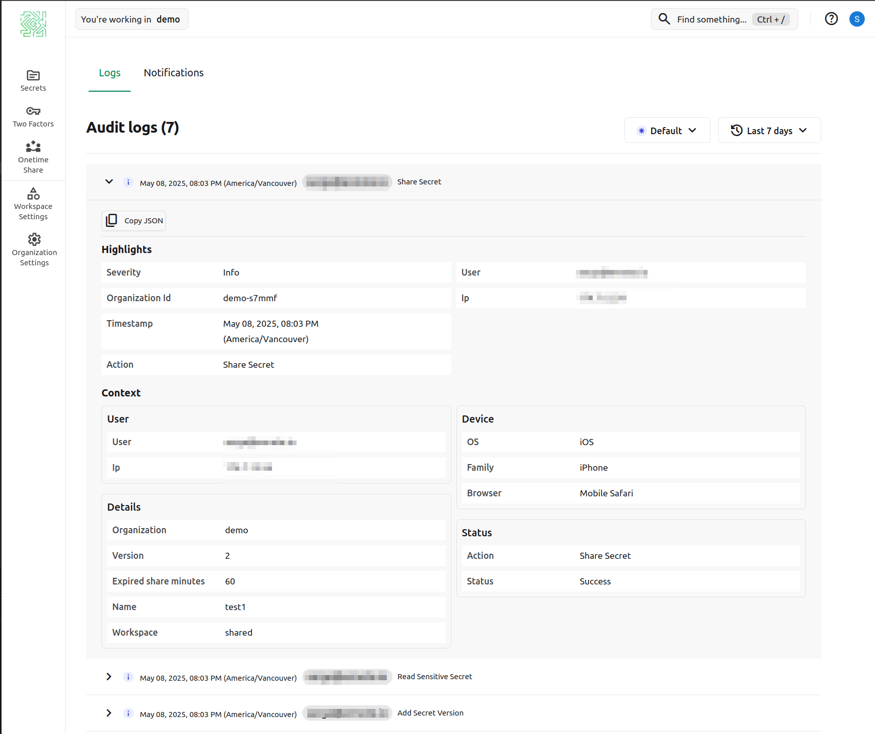 Ennote - corporate secret manager